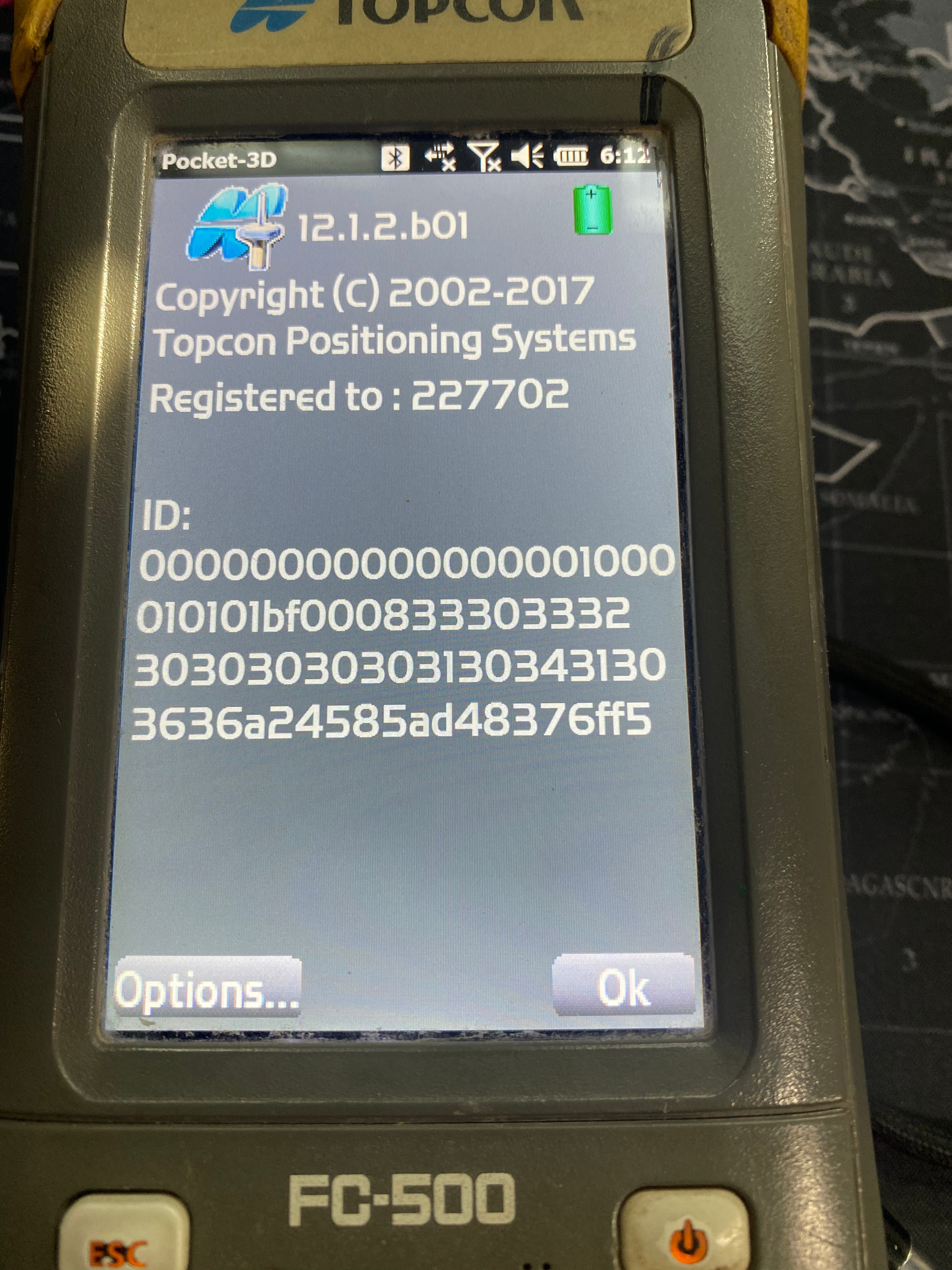 Topcon FC500 Data Collector